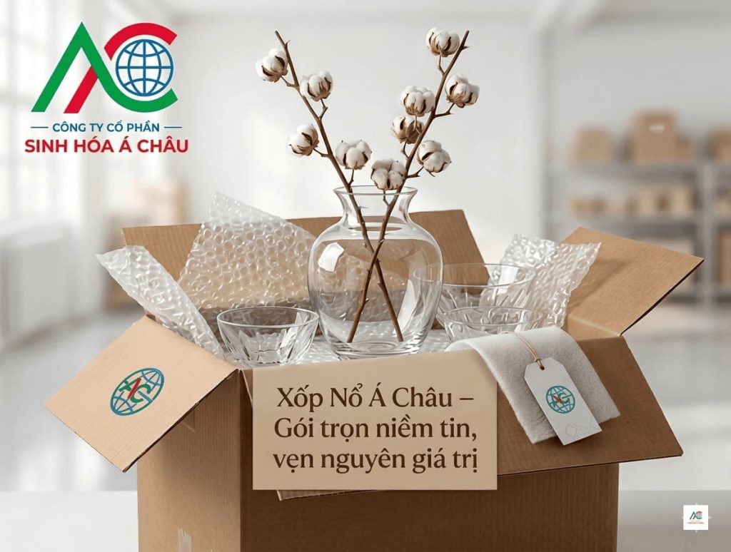Cách Bọc Xốp Nổ Cho Hàng Thủy Tinh An Toàn 100% | Xốp Nổ Á Châu