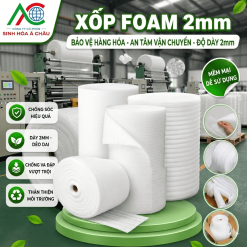 Cuộn Mút Xốp PE Foam 2mm (150m) Bọc Hàng Lót Sàn Giá Sỉ - Á Châu