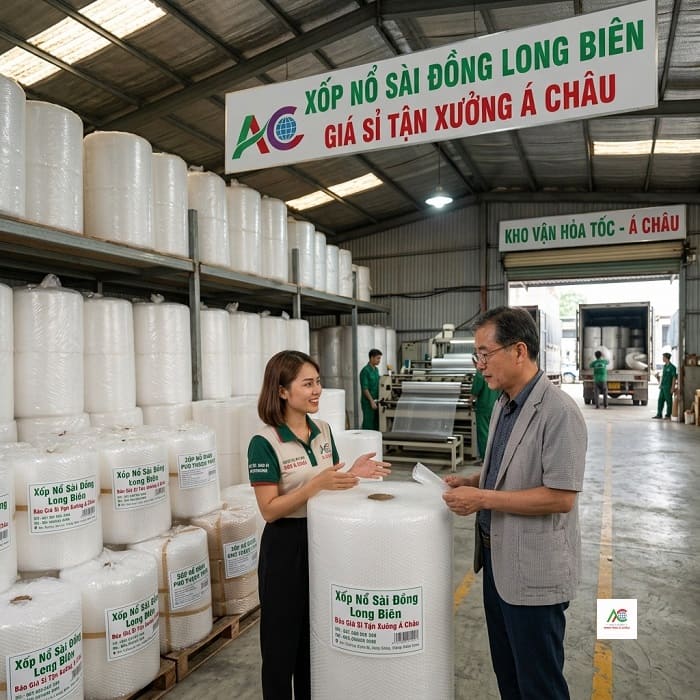 Xốp Nổ Sài Đồng Long Biên - Báo Giá Sỉ Tận Xưởng Á Châu